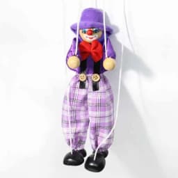 Marionette Puppets Clown Pull String Doll Birthday Christmas Gifts Theater Puppetry Party Favors For Kids Boys Girls Adults