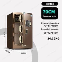Thickened Alloy Steel Single Door Fireproof And Waterproof Safe Password/Fingerprint/WIFI Unlock Anti-theft And Anti-pry Safe