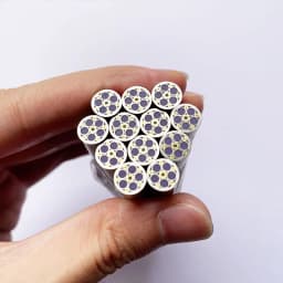 1piece 8mm Mosaic Pin for Knife Handle Decorative Rivets Colored Resin Filling Mosaics Rivets Nail Steel Tube Length 60mm