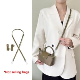 Cow Leather Bag Shoulder Strap Replacement Crossbody Adjustable Conversion Kit Fit for Longchamp Mini Pouch