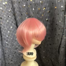 Doll's Wig for 1/3 1/4 1/6 1/8 Male Female Bjd Doll Wolf Tail Type Short Hair Diy Girl Toys Dress Up Doll Accessories, No Doll