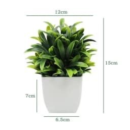 Wholesale OEM/ODM Artificial Mini Potted Plants Fake Sprayed Eucalyptus Plant in Pots House Plants for Home Office