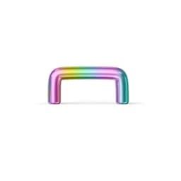 WKOUD Clear Flexible Septum Retainer Plastic & Surgical Steel Nose Septum Ring Piercing Jewelry For Women Men Sean