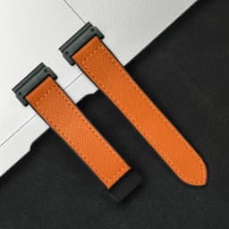Leather  Silicone Band For Garmin 22 26mm Fenix 5 5X Plus 7 7X 6 6X Pro No Gaps Sport Quick Release For Garmin Watch 3 3HR Strap