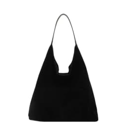 Large Capacity Suede Shoulder Bag Autumn and Winter Vintage Women's Bag Solid Color Simple Versatile Bucket Bag