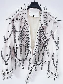 vintage Leather  y2k  Jacket Skull Jacket Punk Jacket  gothic Leather gothic clothes y2k fashion y2k clothes  harajuku Jacket