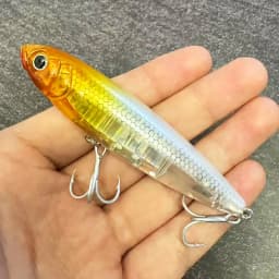 Floating Pencil Bait 17.5g 10cm Topwater Walk The Dog Fishing Lure 3D Swimbait Hook Popper Pesca Wobbler Minnow Rattle Cranbait