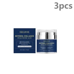 EELHOE Retinol Collagen Cream Wrinkle Remover Reduce Fine Lines Tighten Skin Firming Hyaluronic Acid Lifting Facial Moisturizer