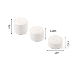 Luxurious Ring Display Stand Pu Leather Jewelry Props Ring Display Tray Earring Holder Counter Jewelry Organizer Showcase Tray