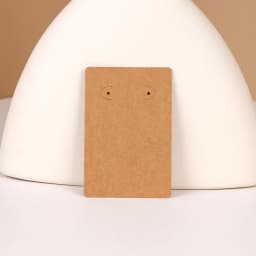 50 Pcs 6X9cm New Pattern Rectangle Earrings Jewelry Display Kraft Paper Card With Or Without Bags Wholesale Packaging Supplier