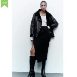 Double-Sided Warm Fashionable Motorcycle Jacket 2024 Women's PU Leather Fur Integrated Loose Fit Stylish Coat Zipper Closure ...