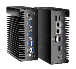 Topton Intel N150 N100 Fanless Mini PC 2x2.5G Nics 2*COM NVMe DDR4 2*HD 1*DP Type-C Solid Firewall PC Industrial Mini Computer