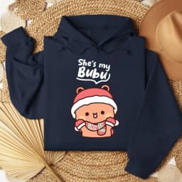 Bubu Dudu Bear Matching Couple Outfit Kawaii Men Women Fall Winter Hoodies Bubu Dudu Cute Printed Clothing Daily Life Apparel