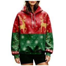 Women Fall And Winter Hoodie With Pet Pouch Oversized Pocket Colorful Print Sweatshirt For Dogs And Hoodies for Women Casual
