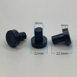 50Pcs Transparent Black Rubbber Anti Collision Hole Plugs 5mm 6mm Foot Pad Fasteners Screws Door Bumper Furniture Accessories