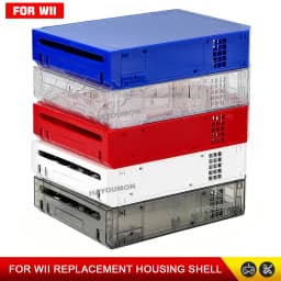 NEW Full Set For Wii Full Case Cover Housing Shell With Buttons Transparent Black Color Housing Shell Case For Wii Gaming Consol