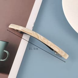 Korean version of the refreshing fruit green pearl white word clip spring hair clip ponytail clip short hair half hair thin clip