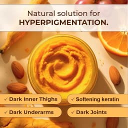 Amococo 2Pcs Turmeric Body Scrub Exfoliating Dead Skin Remover 280g Deep Cleansing Nourishing Smooth Skin
