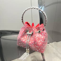 Handle Rhinestones Evening clutch Bag Purses and handbag luxury Designer shoulder bag Shiny Crystal Clutch purse bucket bag