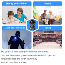Home Surveillance Camera 4K IP Camera WiFi Security Camera Smart Home Auto Tracking CCTV Wireless Security Baby Monitor Camera