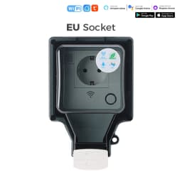 Avoir Tuya IP66 Waterproof Electrical Sockets Standard EU Plug Dual Usb Charging Wifi Smart Life Outdoor Power Outlet With Timer