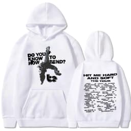 Hit Me Hard and Soft Do You Know To How Bend Red Hoodies Men's Women Fashion Hooded Sweatshirts Oversized Long Sleeve Pullovers