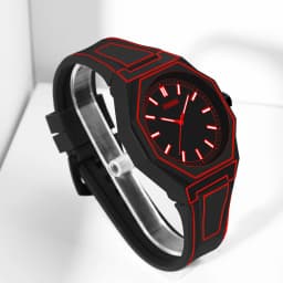 Fashionable Men's Simple Watch Date Function Preppy Style Quartz Wrist Watch - Silicone Strap,(Gift box does not include)