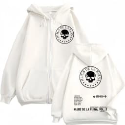Rap Duo Natos Y Waor Hijos De La Ruina Album Zipper Hoodie Men's Women Hip Hop Retro Zip Up Sweatshirts Gothic Fashion Pullovers