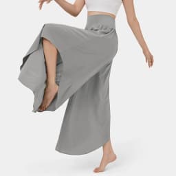 Women's Flowy Large Size Palazzo Pants Irregular Hem High Waist Casual Cropped Pants Summer Lightweight Elastic Beach Pants
