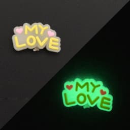 1PCS Luminous Shoe Charms Set for Clog Sandals Decoration DIY Shoe Charm Pins for Men Women Kids Letters Rainbow Food