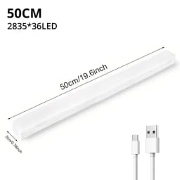 Motion Sensor Light Wireless LED Night Light USB Rechargeable Night Lamp Cabinet Wardrobe Lamp Staircase Backlight For Kitchen 1