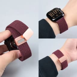 Nylon Band For Apple Watch Strap 44/46mm 45mm 42mm magnetic buckle Bracelet iWatch series se 12 11 10 7 5 6 8 9 Ultra 4 3 49mm