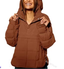 Women's Casual Fashion Solid Color Before Short After Long Cotton Jacket, Loose Long-sleeved Hooded Top, Women Autumn and Winter