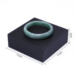 Black PU Leather Jewelry Display Riser Window Counter Top Presentation Board Organizer Showcase Collectible Necklace Holder Base
