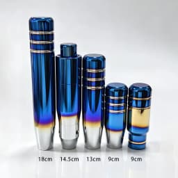 Burnt Blue Gradient Aluminum Car Gear Shift Knob Manual Transmission Shifter Lever Knob Universal Car Interior Modification Acce