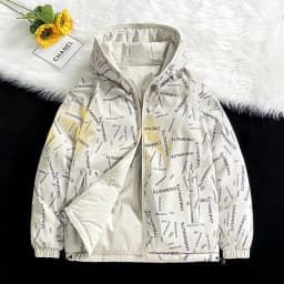Winter Reversible Hooded Padded Jacket Men Women Thick Casual Streetwear