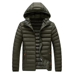 New hooded Lightweight Down Jacket for Men Slim Fit Solid Color Korean Style parkas Trendy Mens Cold-resistant Stylish men Coats