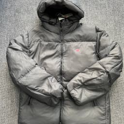 Thickened Outdoor down Jacket Hooded Windproof High Fluffy Fabric Cold Resistant Polyester Fiber Long Sleeve Zipper Cl...