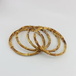 2-10-20PCS 12cm 15cm 18cm Customized Bamboo Bags Handles Accessories Bamboo Purse Handle Natural Bamboo Round Handle DIY Craft