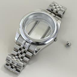 39mm 36mm Round Edge Watch Case Sapphire Crystal Glass For Seiko NH35 NH36 NH38 NH34 Miyota 8215 Movement Presidential Bracelet