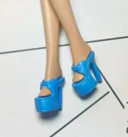 High heels Doll flat feet shoes white boots gifts accessories for your 1/6 Barb dolls TpQ88