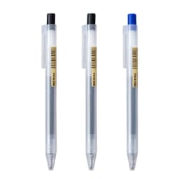 0.5mm Press Gel Pen Blue/Black/Dark Blue/red Ink MUJIs Refills Rod Handle Ballpoint School Office Student Writing Stationery