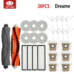 For Dreame L10s Ultra / L10S Pro Robot Vacuum Cleaner Accessories Vacuum Bags Mop Filter For Vacuum Cleaner Cleaning Brush