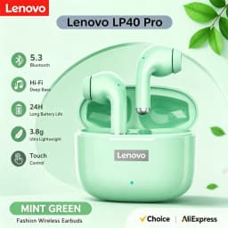 Lenovo LP40 Pro TWS Wireless Headphones Bluetooth 5.4 HiFi Stereo Earphones Gaming Sports Touch Control HD Call With Mic Earbuds