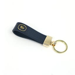 Customized Name PU Leather Car Keychain - Simple and Elegant Leather Metal Key String Pendant for Keychain