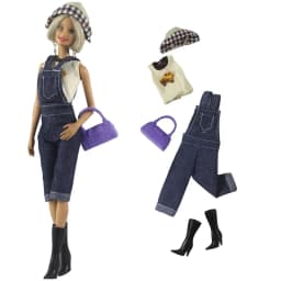 Suspender Jeans Doll Clothes 1:6 Scale Outfit for 11.5 Inch 30cm Doll Many Style for Choice Gifts for Girls Doll Accessories
