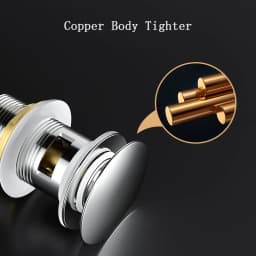 Bathroom Basin Sink Brass Pop Up Drain Waste Stoppers With or Without Overflow Hole Washbasin Bathroom Faucet Accessories