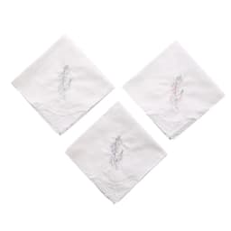 Ladies Cotton Embroidery Handkerchiefs Womens Soft Solid Candy Color Flowers Lace Edging Hankies for Wedding Party