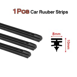 KAWOO 1pcs 8mm/6mm Car Windscreen Wiper Blades Insert Soft Rubber Strip (Refill) 14"16"17"18"19"20"21"22"24"26"28" Accessories