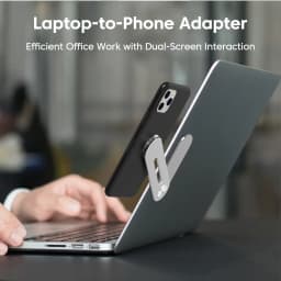 Invisible Foldable Magnetic Laptop Phone Holder Laptop Same Screen PhoneStand Computer Monitor Side Display Expansion Back Mount